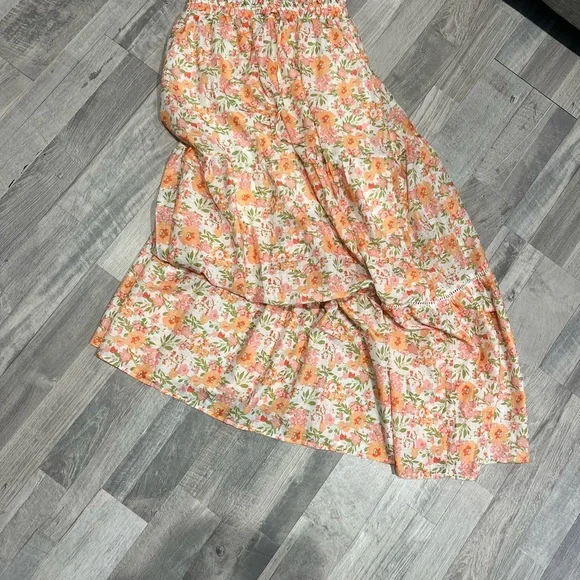 Petal & Pup Pink Tiered Maxi Skirt Casual - Picture 3 of 6